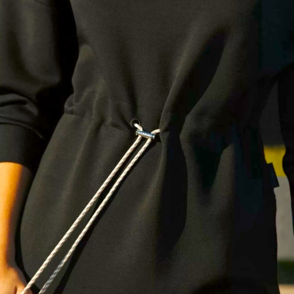 Varley Black Dress with Rope Detail